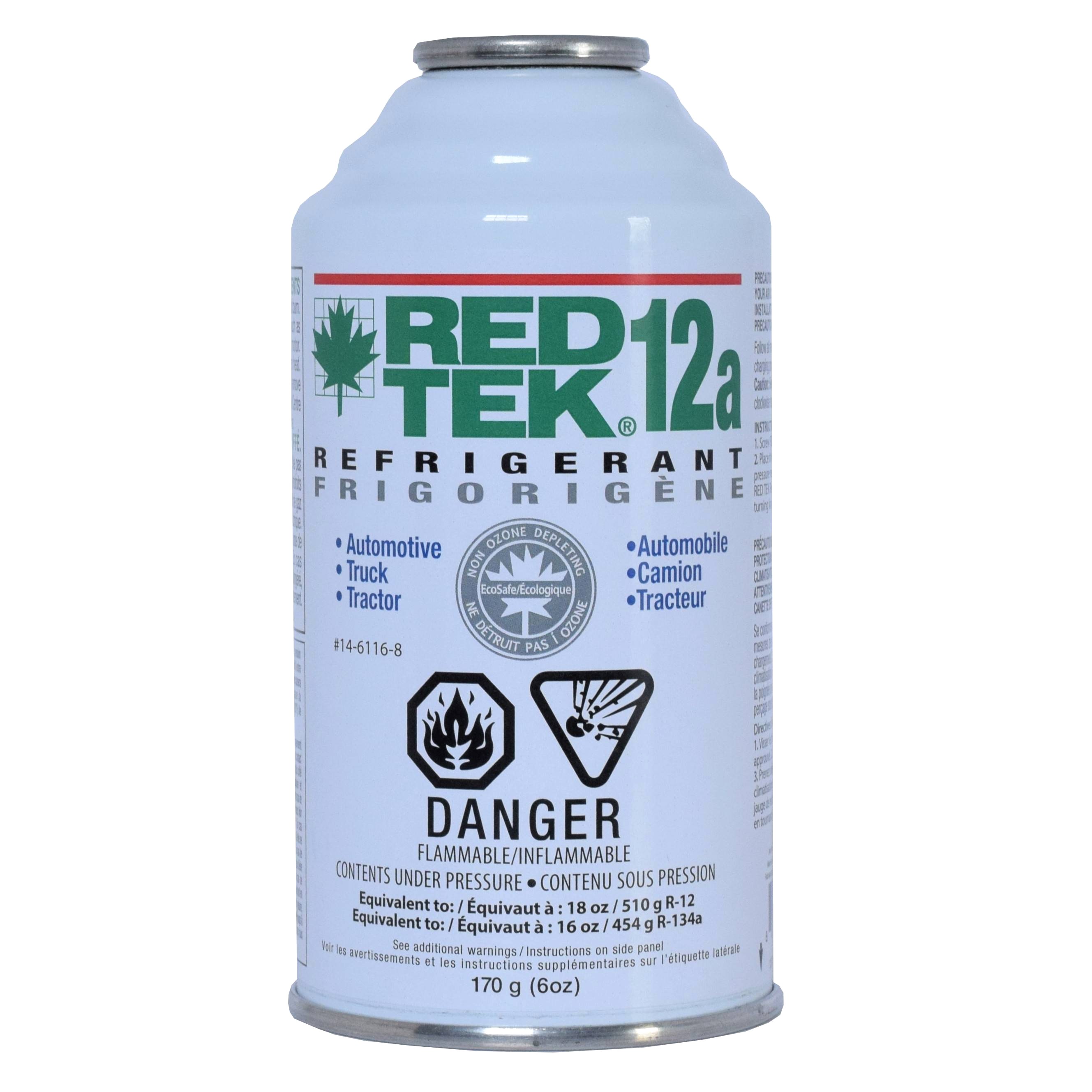RED TEK® 12a Refrigerant - 6 oz Can